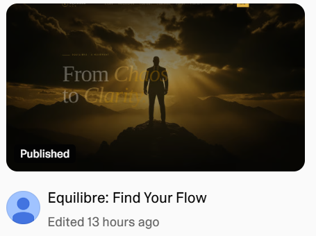 Equilibre: Find Your Flow